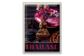 Signe en étain voyage 30x40cm, thaïlande, asie, bouddha, dieu, Religion 1