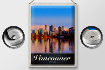 Panneau en étain voyage 30x40cm Vancouver Canada mer vacances en hauteur 2