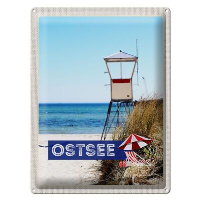 Blechschild Reise 30x40cm Ostsee Strand Deutschland Meer Urlaub