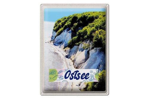 Blechschild Reise 30x40cm Ostsee Strand Natur Wälder Gebirge