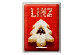 Plaque en tôle voyage 30x40cm Linz biscuits d'hiver garniture aux fraises 1