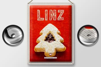 Plaque en tôle voyage 30x40cm Linz biscuits d'hiver garniture aux fraises 2