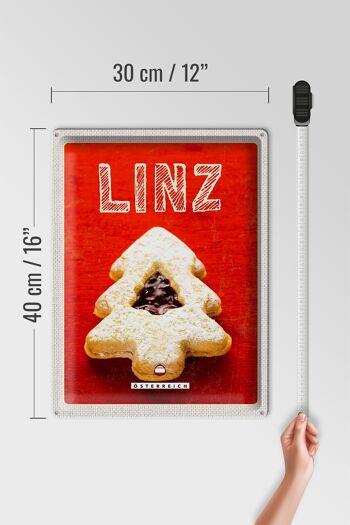 Plaque en tôle voyage 30x40cm Linz biscuits d'hiver garniture aux fraises 4