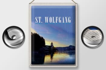 Plaque en tôle Voyage 30x40cm pcs. Wolfgang See Autriche vacances 2