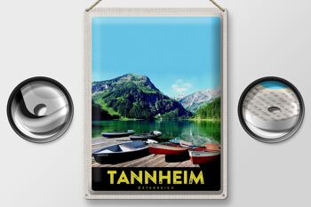Plaque en tôle voyage 30x40cm Tannheim Autriche randonnée nature 2