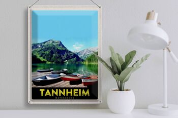 Plaque en tôle voyage 30x40cm Tannheim Autriche randonnée nature 3