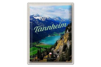 Plaque en tôle voyage 30x40cm Forêts de Tannheim randonnée lac vacances 1