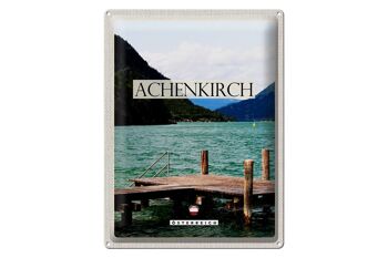 Plaque en tôle Voyage 30x40cm Achenkirch Autriche Steg am See 1