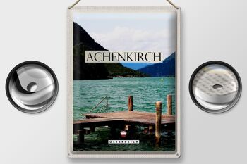 Plaque en tôle Voyage 30x40cm Achenkirch Autriche Steg am See 2