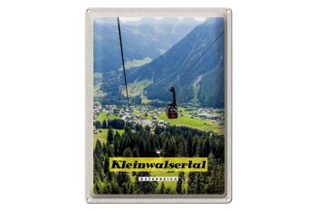 Plaque en tôle voyage 30x40cm Kleinwalsertal Autriche Gondola Nature 1