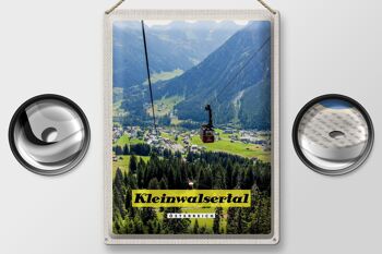 Plaque en tôle voyage 30x40cm Kleinwalsertal Autriche Gondola Nature 2