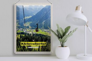 Plaque en tôle voyage 30x40cm Kleinwalsertal Autriche Gondola Nature 3
