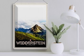 Panneau en étain voyage 30x40cm, Widderstein, Autriche, montagnes, nature 3