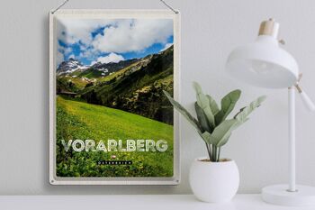 Panneau en étain voyage 30x40cm, Vorarlberg autriche forêts Nature 3