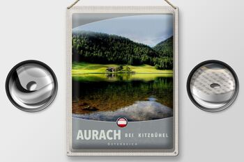 Plaque en tôle voyage 30x40cm Aurach près des forêts naturelles de Kitzbühel 2