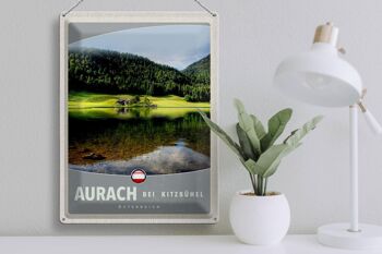 Plaque en tôle voyage 30x40cm Aurach près des forêts naturelles de Kitzbühel 3