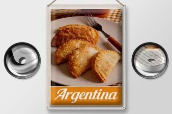 Plaque en tôle voyage 30x40cm cuisine traditionnelle argentine 2