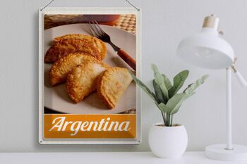 Plaque en tôle voyage 30x40cm cuisine traditionnelle argentine 3