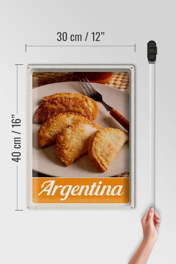 Plaque en tôle voyage 30x40cm cuisine traditionnelle argentine 4