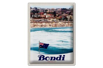 Panneau en étain voyage 30x40cm Bondi Australia Holiday Beach 1