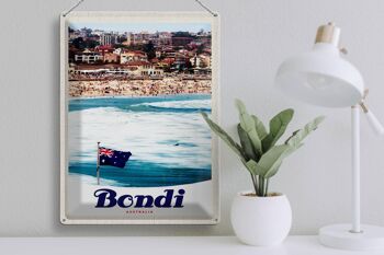 Panneau en étain voyage 30x40cm Bondi Australia Holiday Beach 3