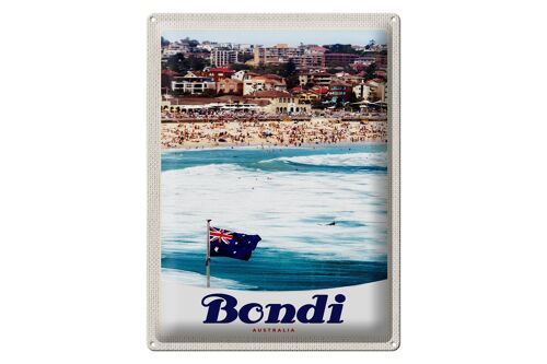 Blechschild Reise 30x40cm Bondi Australien Urlaub Strand