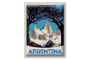 Panneau en étain voyage 30x40cm, randonnée dans les montagnes d'argentine 1