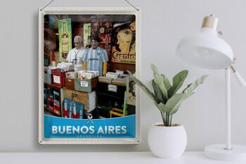 Plaque de voyage en étain, 30x40cm, plaques de Buenos Aires, argentine 3