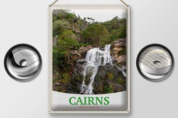 Signe en étain voyage 30x40cm, Cairns australie cascade Nature 2