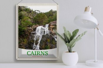 Signe en étain voyage 30x40cm, Cairns australie cascade Nature 3