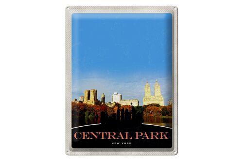 Blechschild Reise 30x40cm Central Park Amerika New York Trip