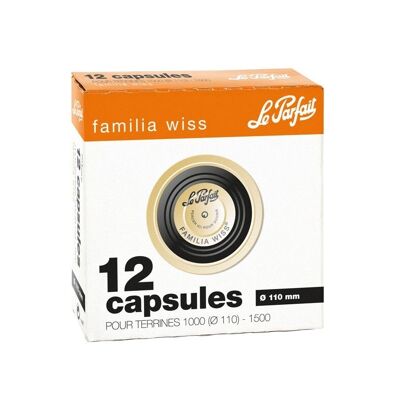 Familia wiss lot de 12 capsules -ø 110 mm