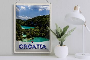 Signe en étain voyage 30x40cm, croatie mer Nature vacances montagnes 3