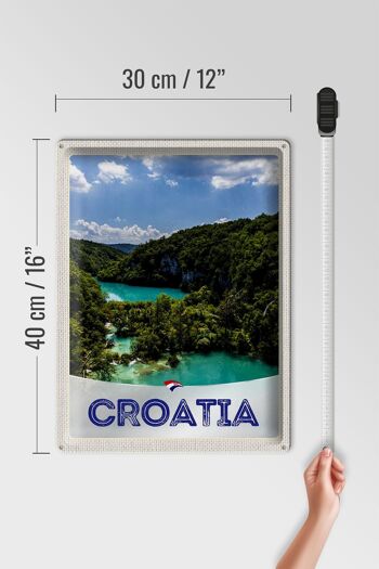 Signe en étain voyage 30x40cm, croatie mer Nature vacances montagnes 4