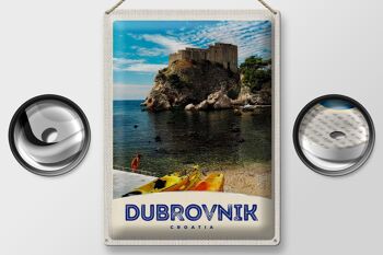 Signe en étain voyage 30x40cm, Dubrovnik, croatie, Architecture maritime 2