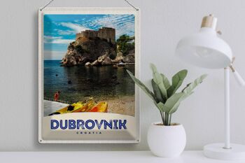 Signe en étain voyage 30x40cm, Dubrovnik, croatie, Architecture maritime 3