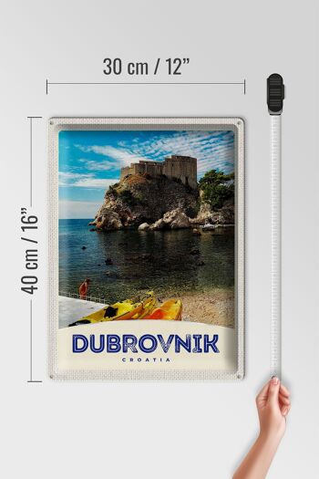Signe en étain voyage 30x40cm, Dubrovnik, croatie, Architecture maritime 4