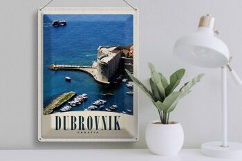 Signe en étain voyage 30x40cm, tour de la mer de Dubrovnik, croatie 3
