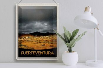 Panneau en étain voyage 30x40cm Fuerteventura Espagne montagnes du désert 3