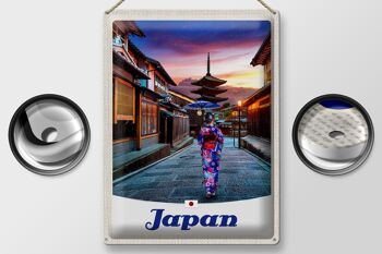 Plaque en tôle voyage 30x40cm Japon Asie Tradition femme japonaise 2