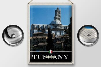 Signe en étain voyage 30x40cm, Toscane italie, Architecture de bâtiment 2