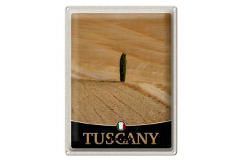 Signe en étain voyage 30x40cm, toscane italie, arbre du désert, sable 1