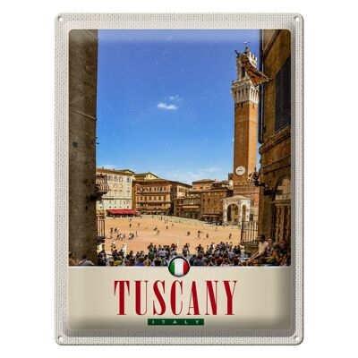 Cartel de chapa Viaje 30x40cm Mercado de Toscana Italia