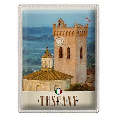 Blechschild Reise 30x40cm Toskana Italien Architektur Kirche