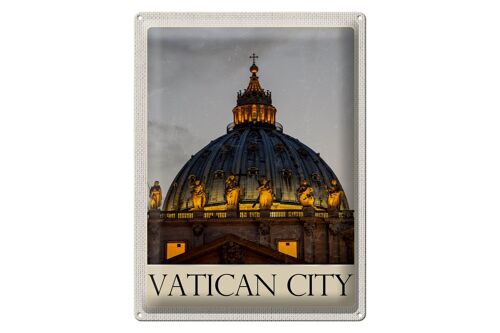 Blechschild Reise 30x40cm Vatikan Architektur Kirche Urlaub