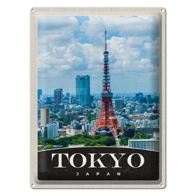 Blechschild Reise 30x40cm Tokio Stadt Japan Asien Stadt