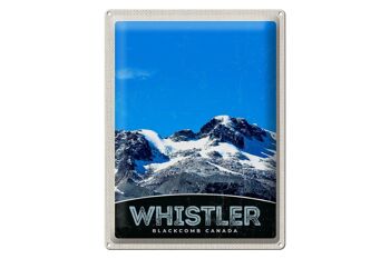 Panneau en étain voyage 30x40cm, Whistler Blackcomb Canada neige 1