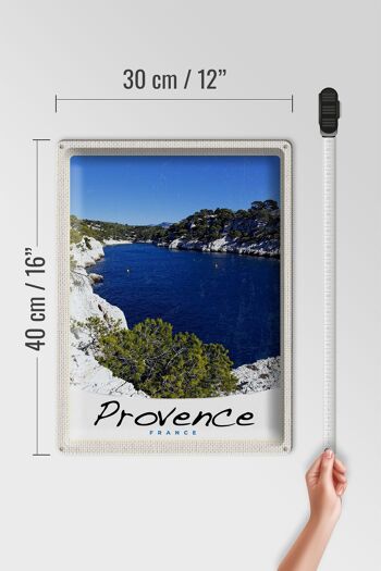 Signe en étain voyage 30x40cm Provence France mer montagnes 4