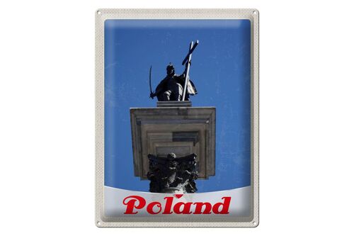 Blechschild Reise 30x40cm Polen Europa Architektur Skulptur