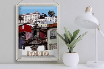 Signe en étain voyage 30x40cm, Porto Portugal ville Europe vacances 3